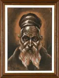Portrait of a Bearded Man by Dezso Koenig, pastel on paper, sold May 2023