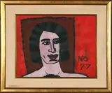Portrait of a Man (No. 77) by Norris Embry, pastel on paper, sold May 2023