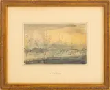 Attributed "Chelsea Bridge by Arthur Ambrose McEvoy, Watercolor on Paper, sold Feb 2024