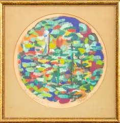 Quiet Waters by Charles Melohs, Acrylic on Paper, sold Feb 2024