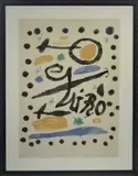 Untitled by Joan Miró, lithograph on paper, sold Jan 2021