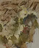 Mountain Rain by Pang Tseng-Ying, Watercolor on paper, sold Jan 2021