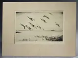 Untitled by Churchill Ettinger, Etching and drypoint on paper, sold Jan 2021