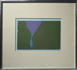 Fragments by Louis Safer, Acrylic on pieced terracotta mounted on card stock, sold Jan 2021