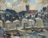 Noon at Brixham Oil by William Ludlow, oil, sold Apr 2024