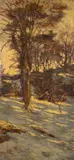 Winter scene Oil by Lionel Birch, oil, sold Apr 2024