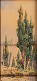 A Cemetery in Istanbul Watercolour 29 by Angelos Giallinas, watercolor, sold Apr 2024