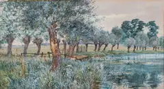 Moorhens Watercolour 24 by Robert Winchester Fraser, watercolor, offered Apr 2024