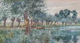 Moorhens Watercolour 24 by Robert Winchester Fraser, watercolor, offered Apr 2024