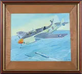Untitled by Stephen Smith, gouache, sold Mar 2024