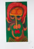Male portraits two oils on paper by Aldo Rusconi, oil, sold Mar 2024