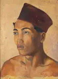Portrait of a man Oil by Rupert Pease, 1936, oil, sold Feb 2024