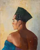 Portrait of a man Oil by Rupert Pease, oil, sold Feb 2024