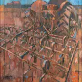 The Plough by Nick Lyons, watercolor, sold Feb 2024