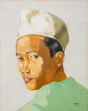 Ahmad by Rupert Pease, watercolor, sold Feb 2024