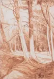 Untitled by Dick Boulton, Wood AlderWatercolour22 x, offered Feb 2024