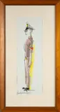 Seven studies including military figures by Ken Abendana Spencer, watercolor, sold Feb 2024