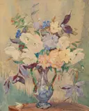 Flowers of late summer Watercolour 53 by Jessie Walmesley-White, watercolor, sold Feb 2024