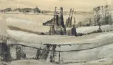 Untitled by Maurice Boel, ink and grey, offered Feb 2024