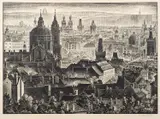 Prague by Antonín Morávek, print, sold Feb 2024