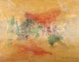 Ein Gedi Coloured lithograph 55 by Ivan Schwebel, lithograph, sold Feb 2024