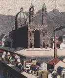 The Cathedral by Charles Ginner, print (other), sold Feb 2024