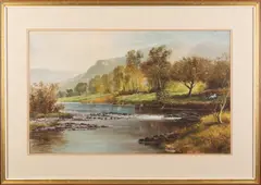 Rive by John Shapland, Watercolour, sold Feb 2024