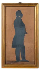 Robert Low by Auguste Edouart, ink, sold Jan 2024