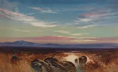 Moorland view Watercolour 26 by John Shapland, watercolor, sold Jan 2024