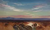 Moorland view Watercolour 26 by John Shapland, watercolor, sold Jan 2024