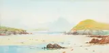 Porth by William Henry Borrow, watercolor, offered Jan 2024