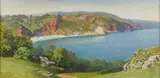 Oddicombe Beach by Samuel Edward Kelly, watercolor, sold Jan 2024