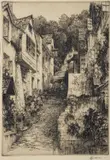 Clovelly Etching 26 by Reginald H. Smallridge, print (other), sold Jan 2024