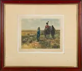 After Jean Louis Ernest Meissonier by W. A. Cox, pencil, sold Dec 2023