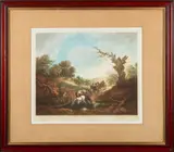 Village landscape and genre scenes by William Henderson, pencil, sold Dec 2023