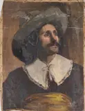 A portfolio of figure portraits by Catherine Howard, oil, sold Oct 2023