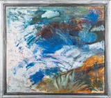 Untitled by Joyce Boundy, 1994, Steel BandOil on Board76 x, sold Oct 2023