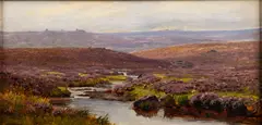 North Teign by William Sidney Morrish, Oil on canvas, offered Oct 2023