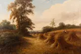 Harvesting Oil by Peter Leslie, oil, sold Oct 2023