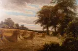 Harvesting Oil by Peter Leslie, oil, sold Oct 2023