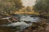 Queen of the Dart by Wycliffe Eggington, watercolor, sold Oct 2023