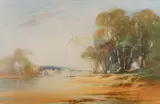 Untitled by John Shapland, watercolor, offered Oct 2023