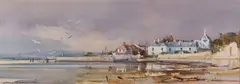 The Goat Walk by Ray Balkwill, watercolor, sold Oct 2023