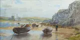 The Mooring Place by Martha Tremewan, watercolor, sold Oct 2023
