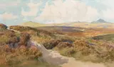 Link Tor and Hare Tor Dartmoor Watercolour 24 by Edwin Charles Pascoe Holman, watercolor, offered Oct 2023