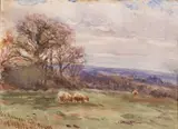 On Ramsley Hill by Arthur Henry Enock, watercolor, offered Oct 2023