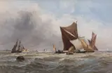 On the Medway 33 by Thomas Bush Hardy, 1874, Watercolour, offered Oct 2023