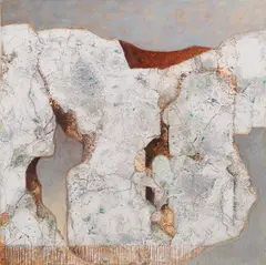 Untitled by Paul Jones, Acrylic and Mixed Media on Board, sold Oct 2023