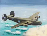 Halifax Bomber by Tony Corbett, acrylic on board, offered Aug 2023
