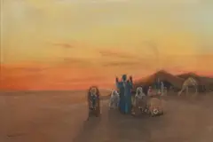 The hour of prayer by Frank Dean, Pastel, sold Jul 2023